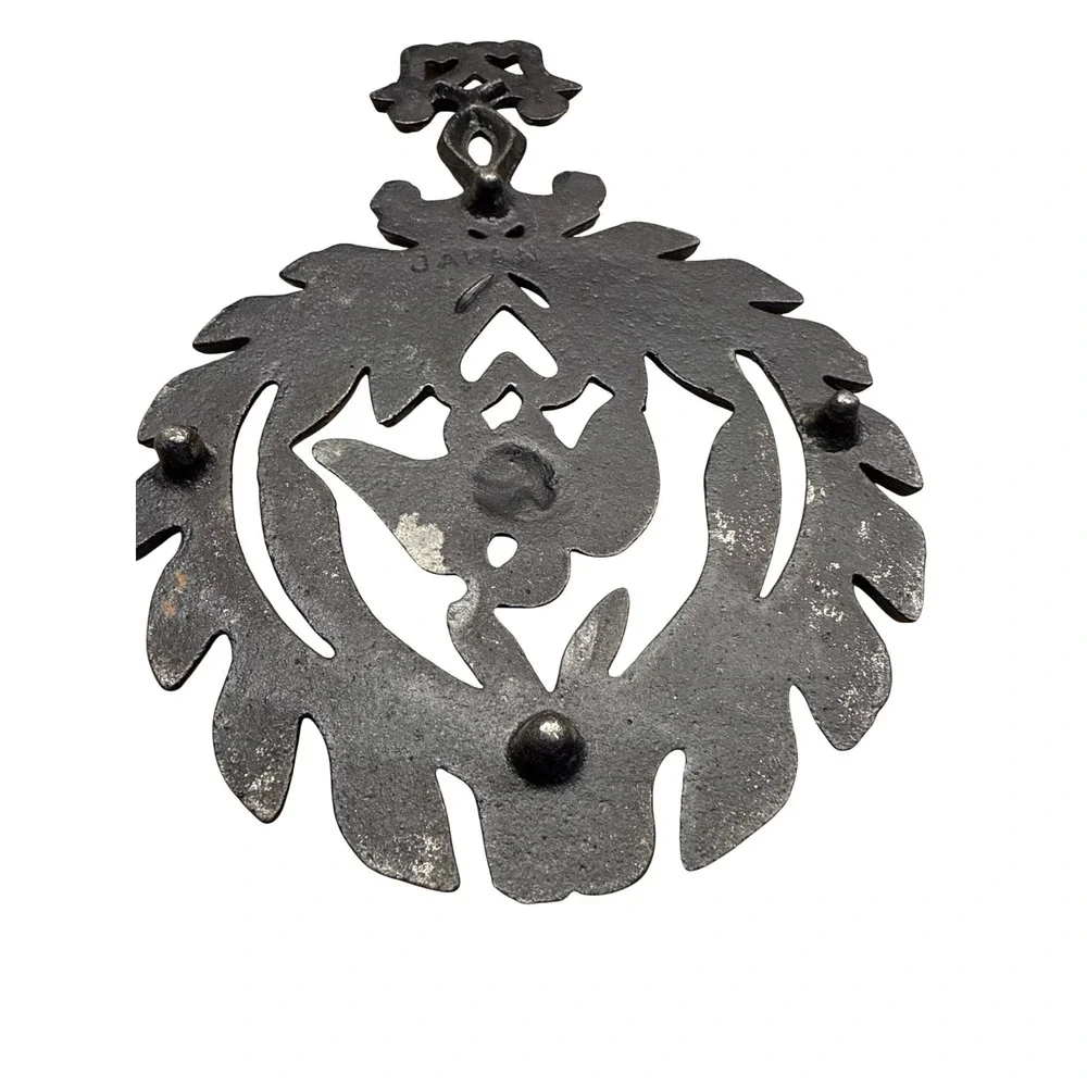 Vtg Rustic Farmhouse‎ Cast Iron Trivets Cottagecore Kitchen Primitive Wall Decor